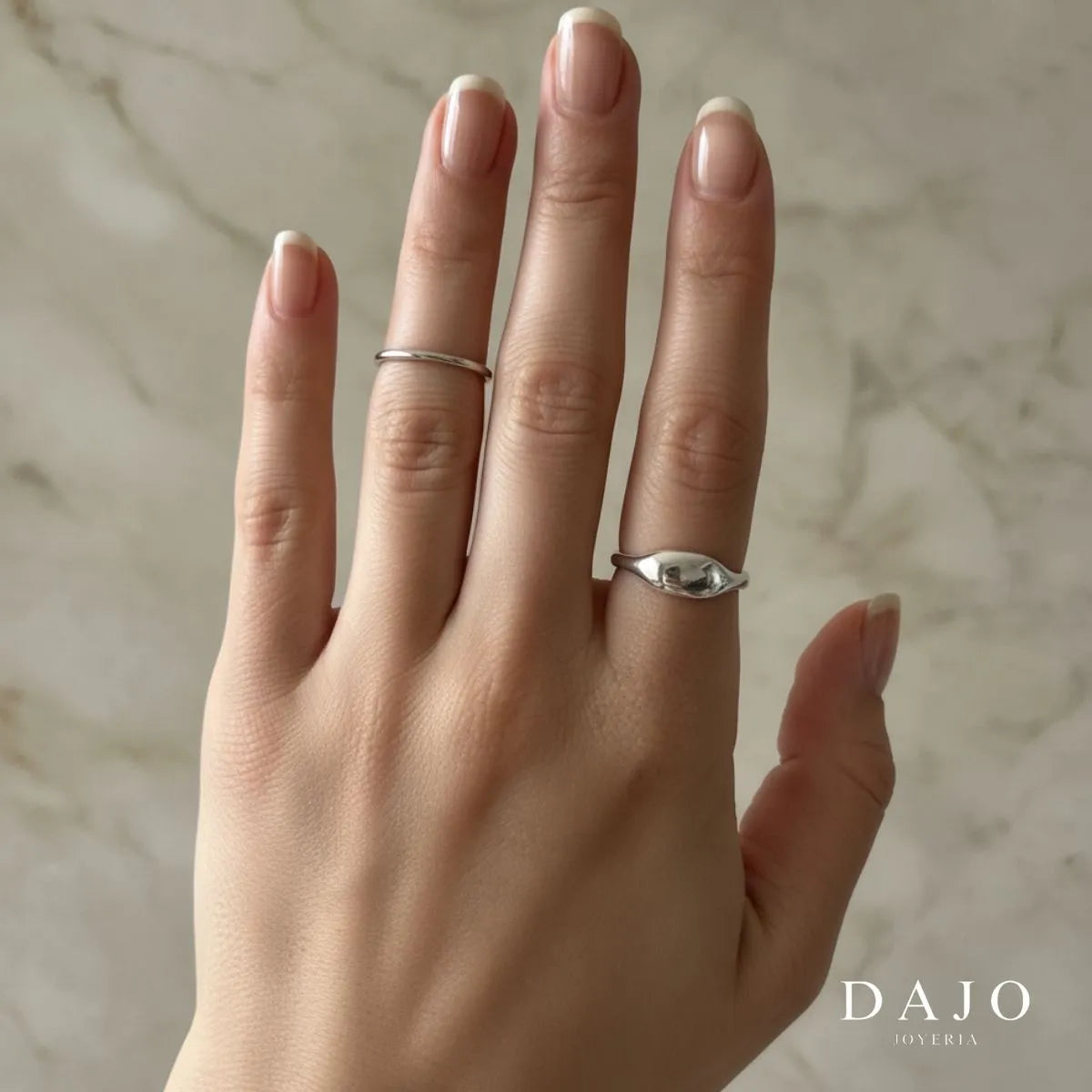 Anillo Bean plata .925 - regalo para novia o mama | DAJO Joyeria