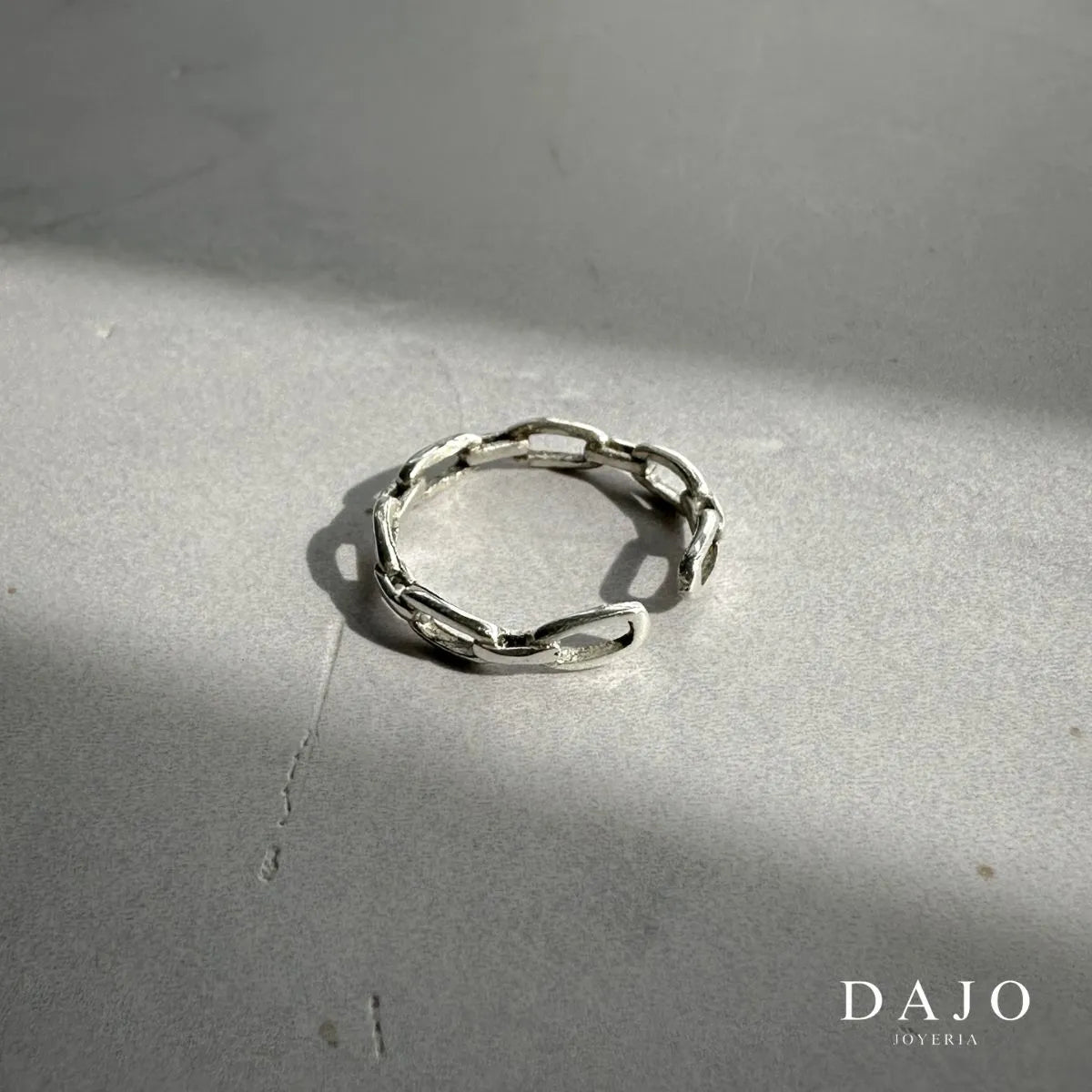 Anillo Cadena plata .925 - regalo especial para el | DAJO Joyeria