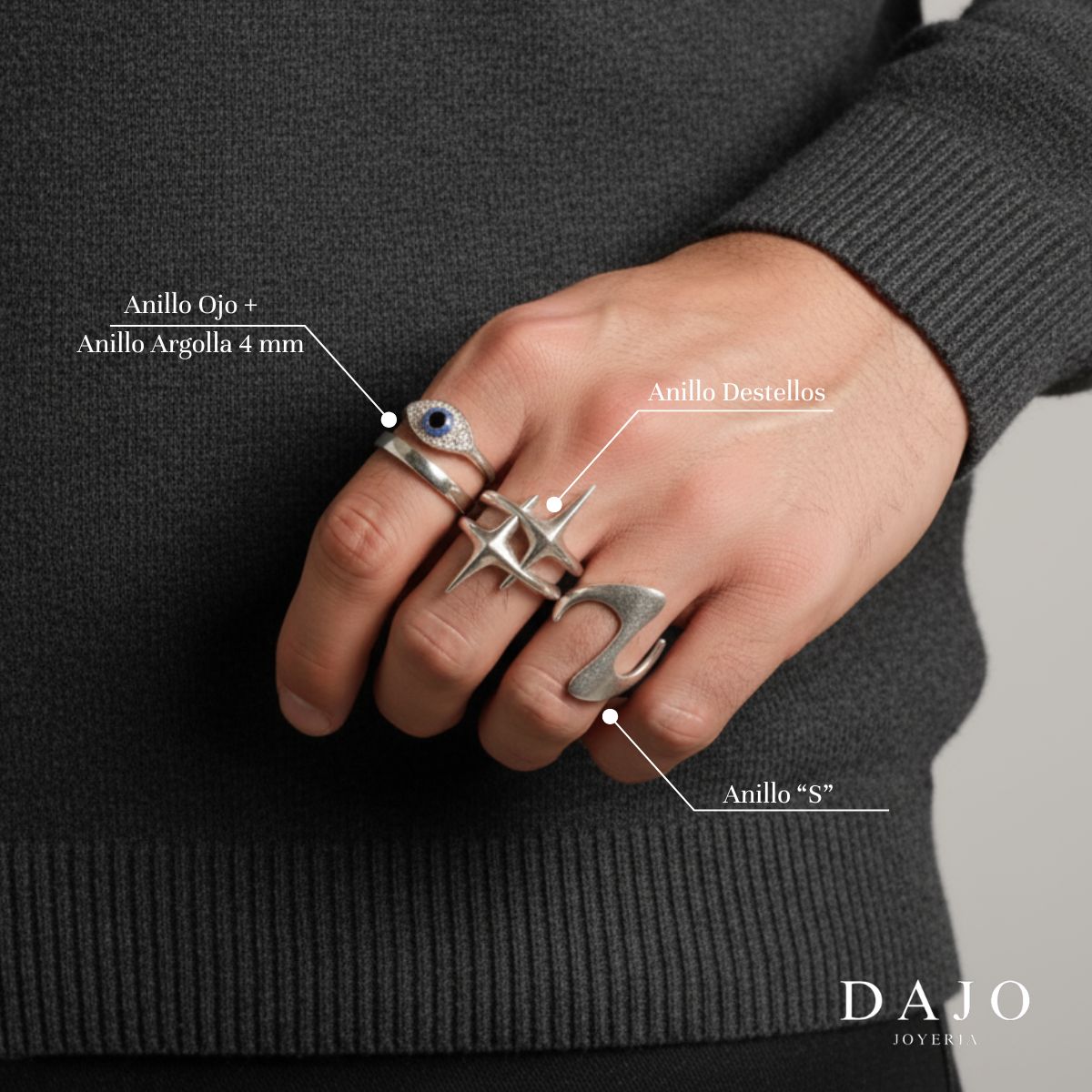 Anillo Destellos para Marek