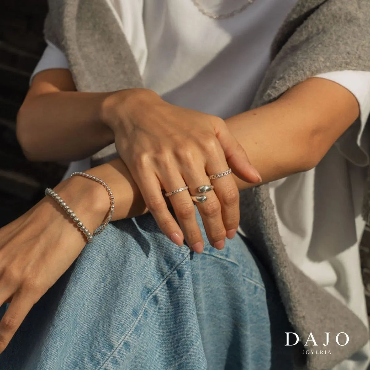Anillo Encadenado plata .925 - regalo especial para el | DAJO Joyeria