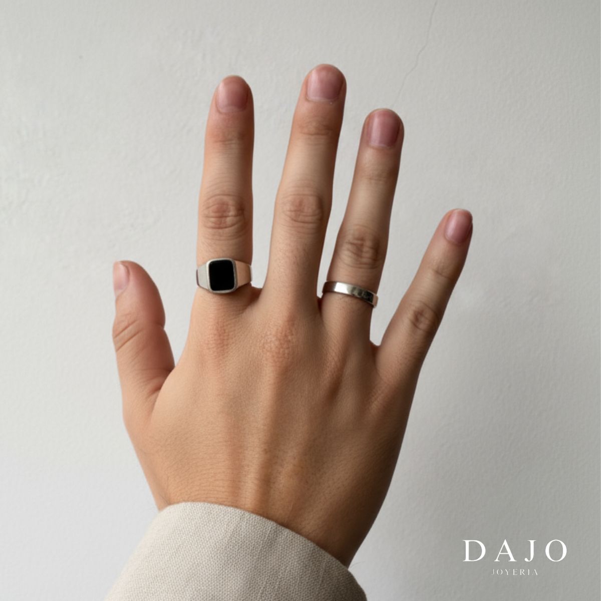 Anillo Espejo Negro