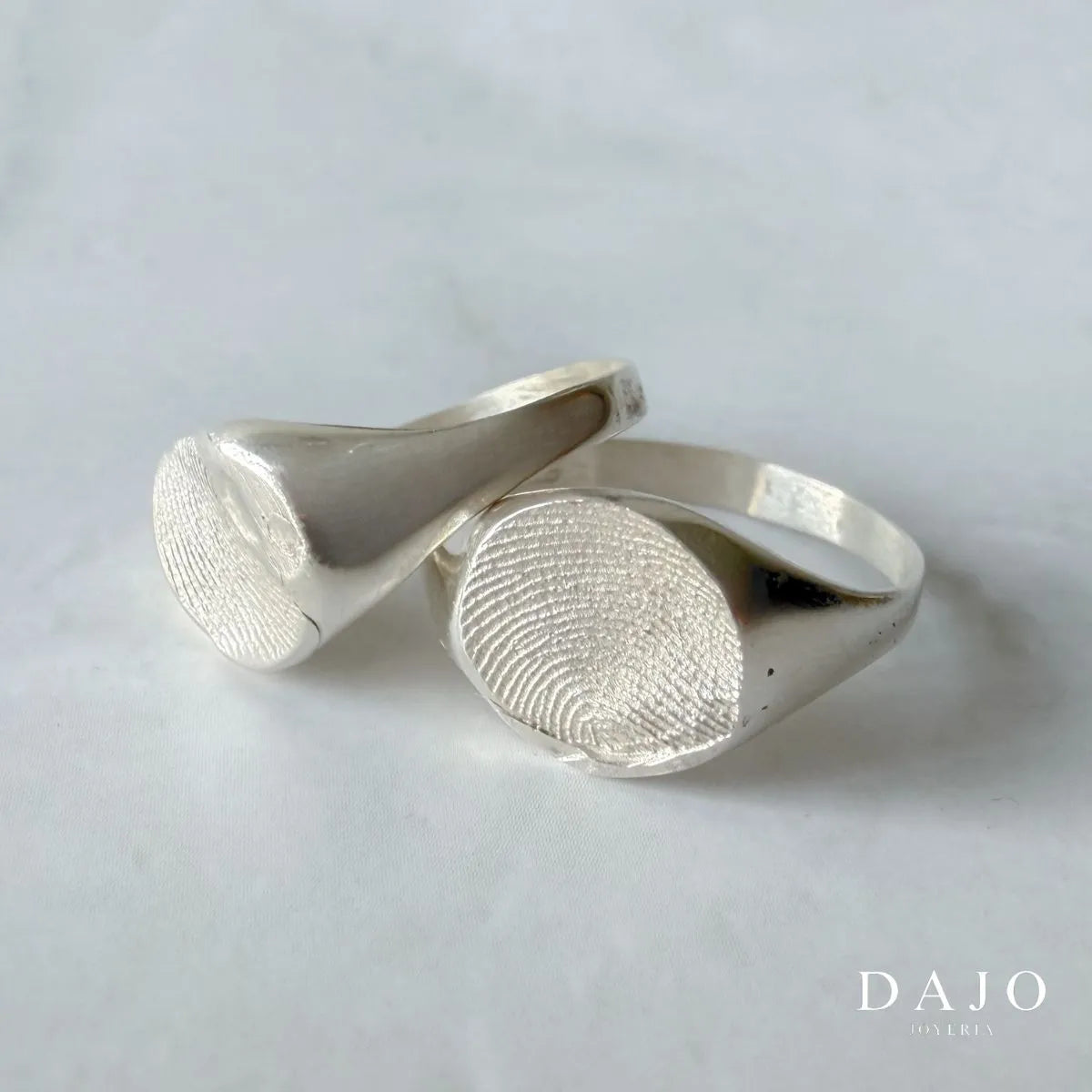 Kit Doble Anillo Huella Redondo