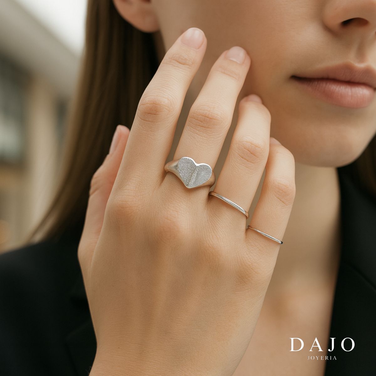 Kit individual Anillo Corazón Huella