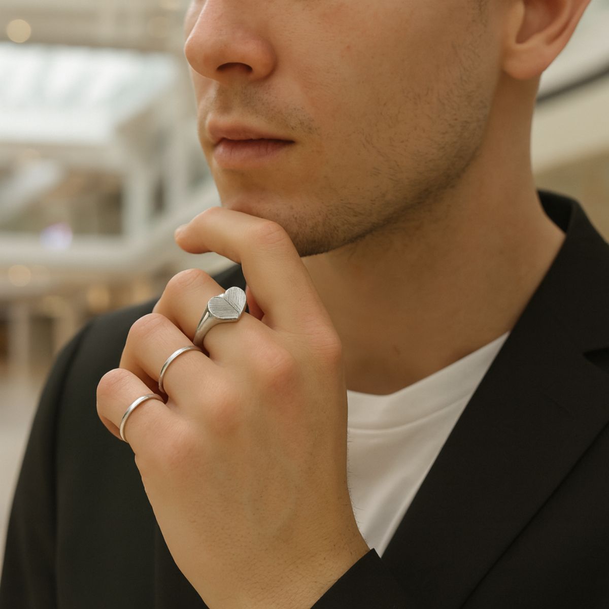 Kit individual Anillo Corazón Huella