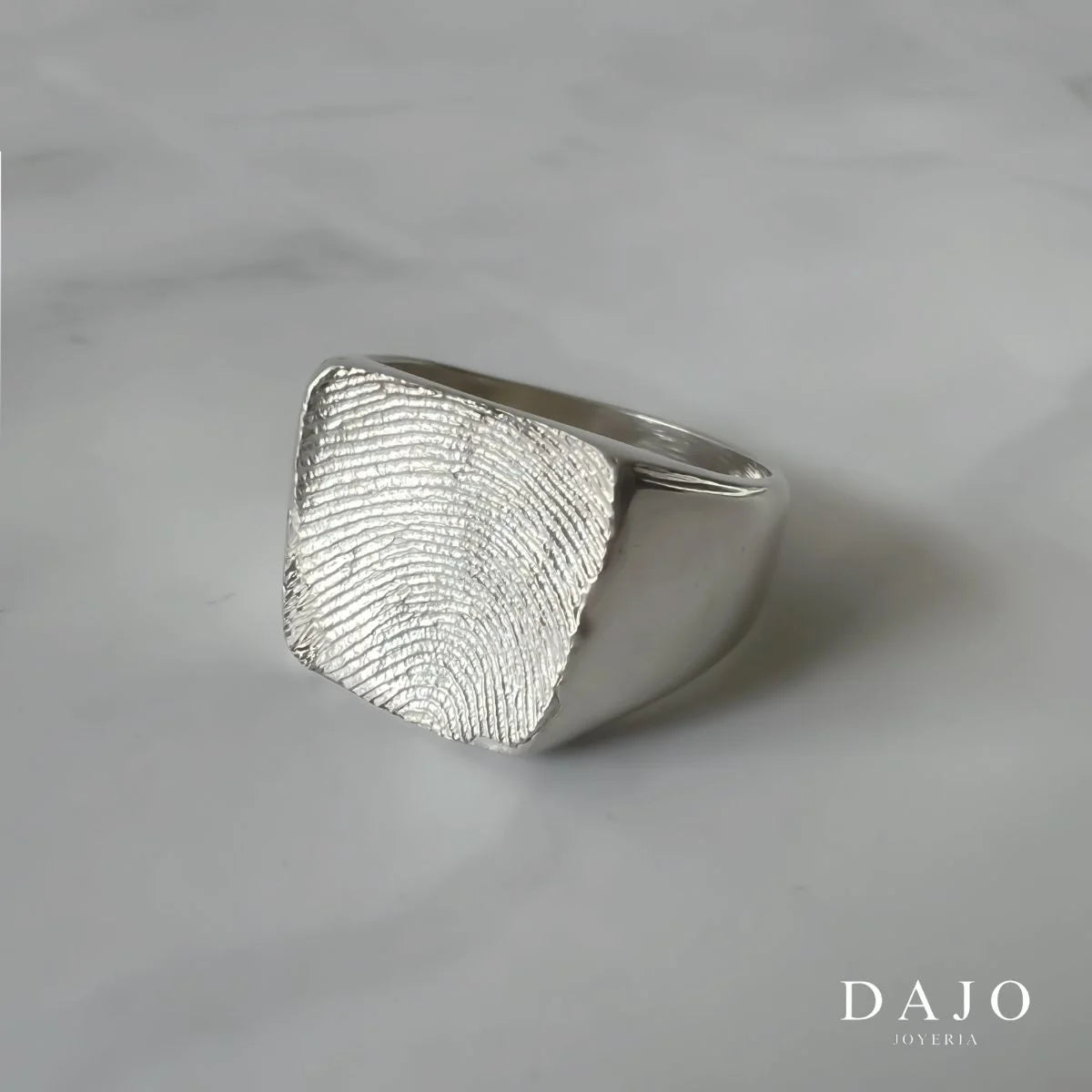 Kit Anillo Huella Cuadrado Liso