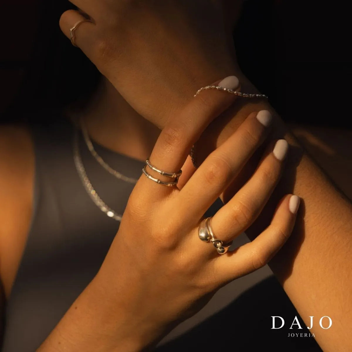 Anillo Huesos plata .925 - regalo para novia o mama | DAJO Joyeria