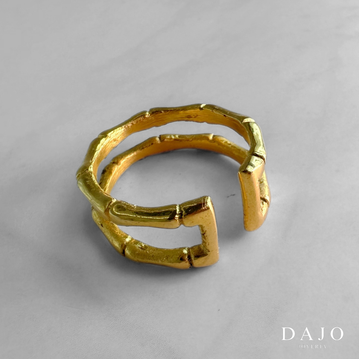 Anillo Huesos (Oro Vermeil)