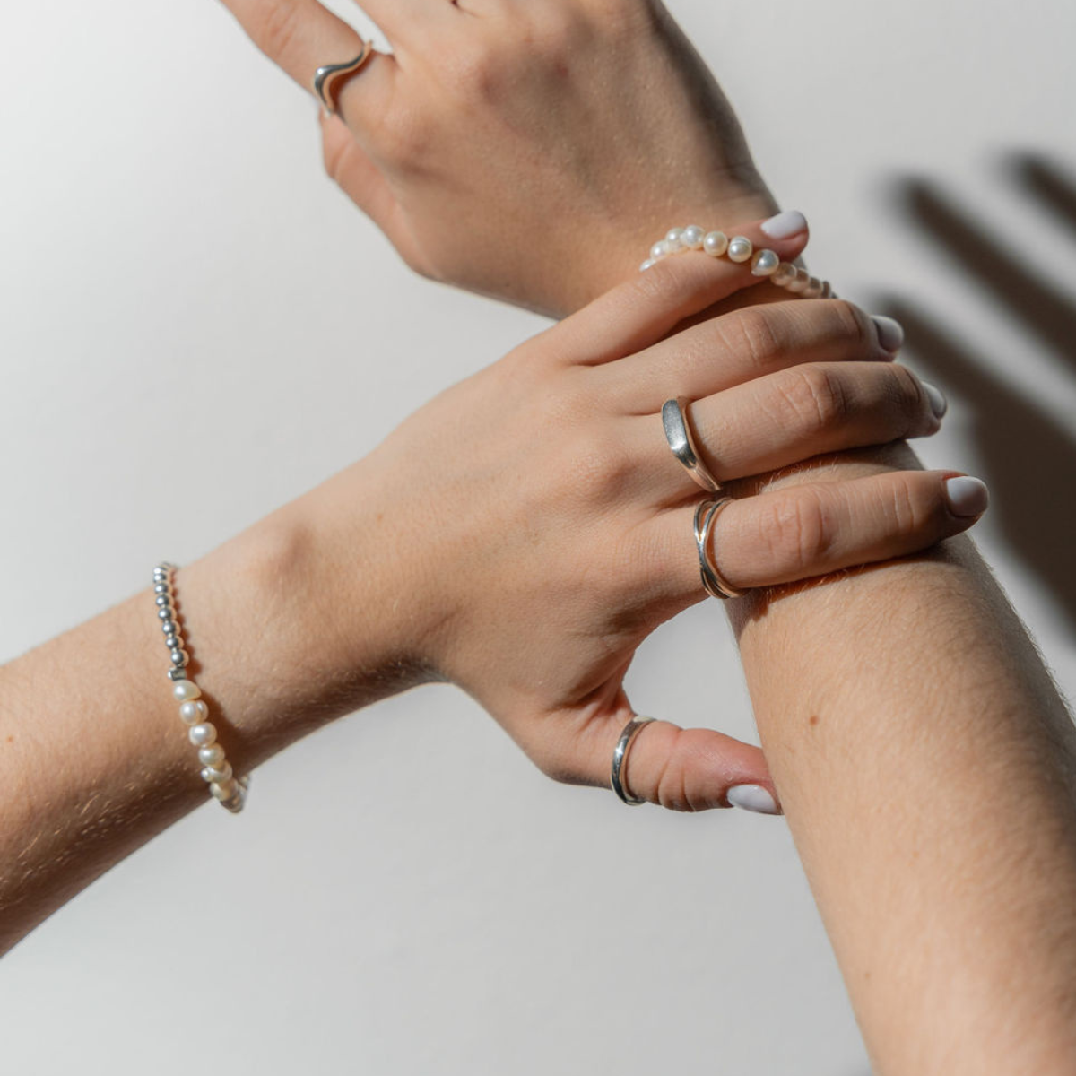 Pulsera Perlas y Plata