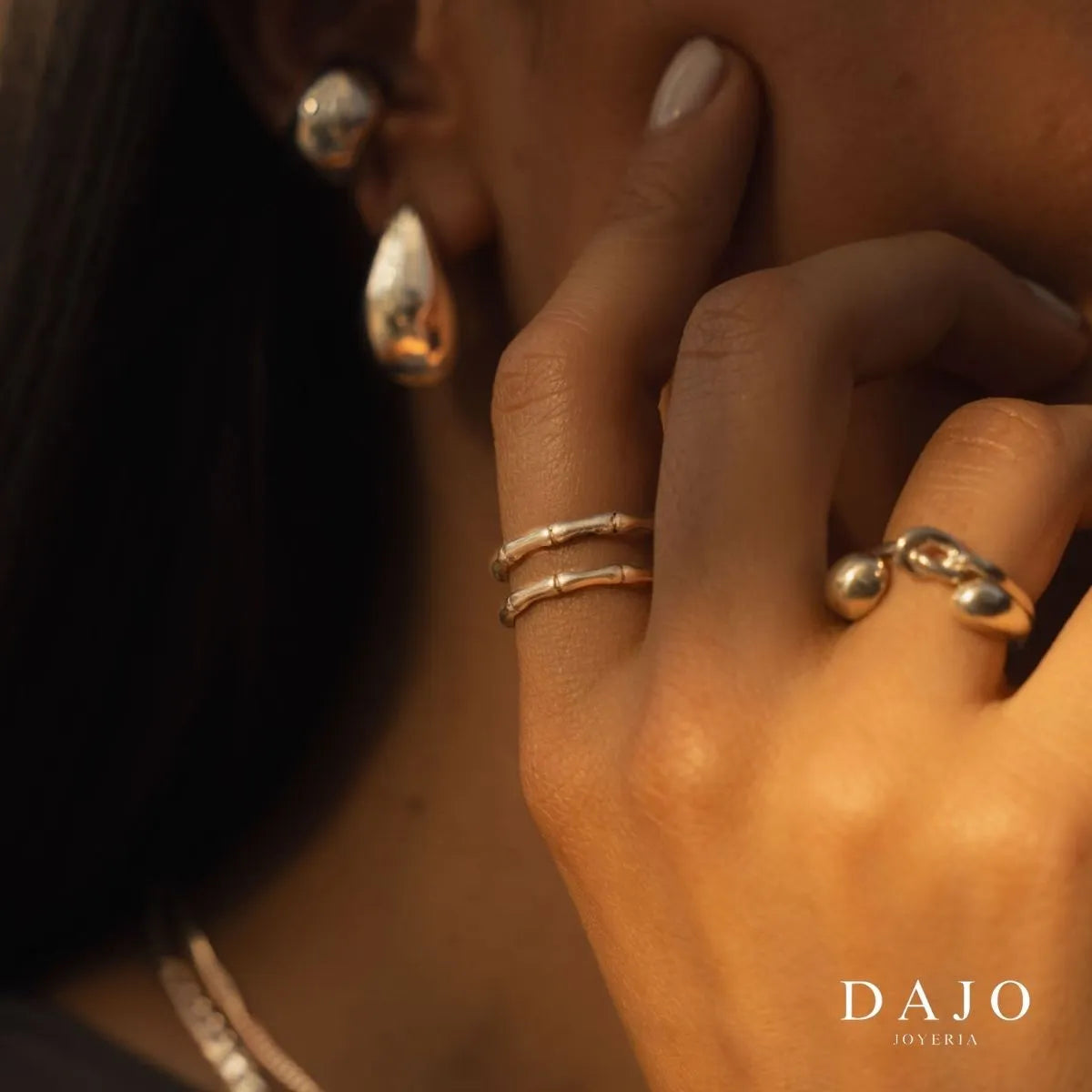 Anillo Huesos plata .925 - regalo para novia o mama | DAJO Joyeria