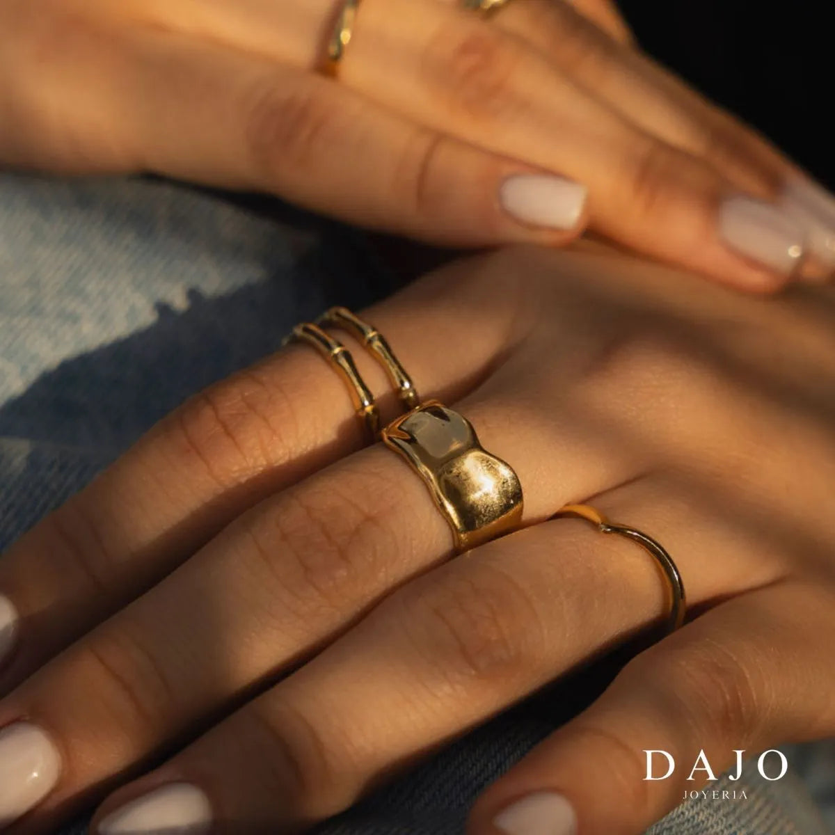 Anillo irregular Oro Vermeil