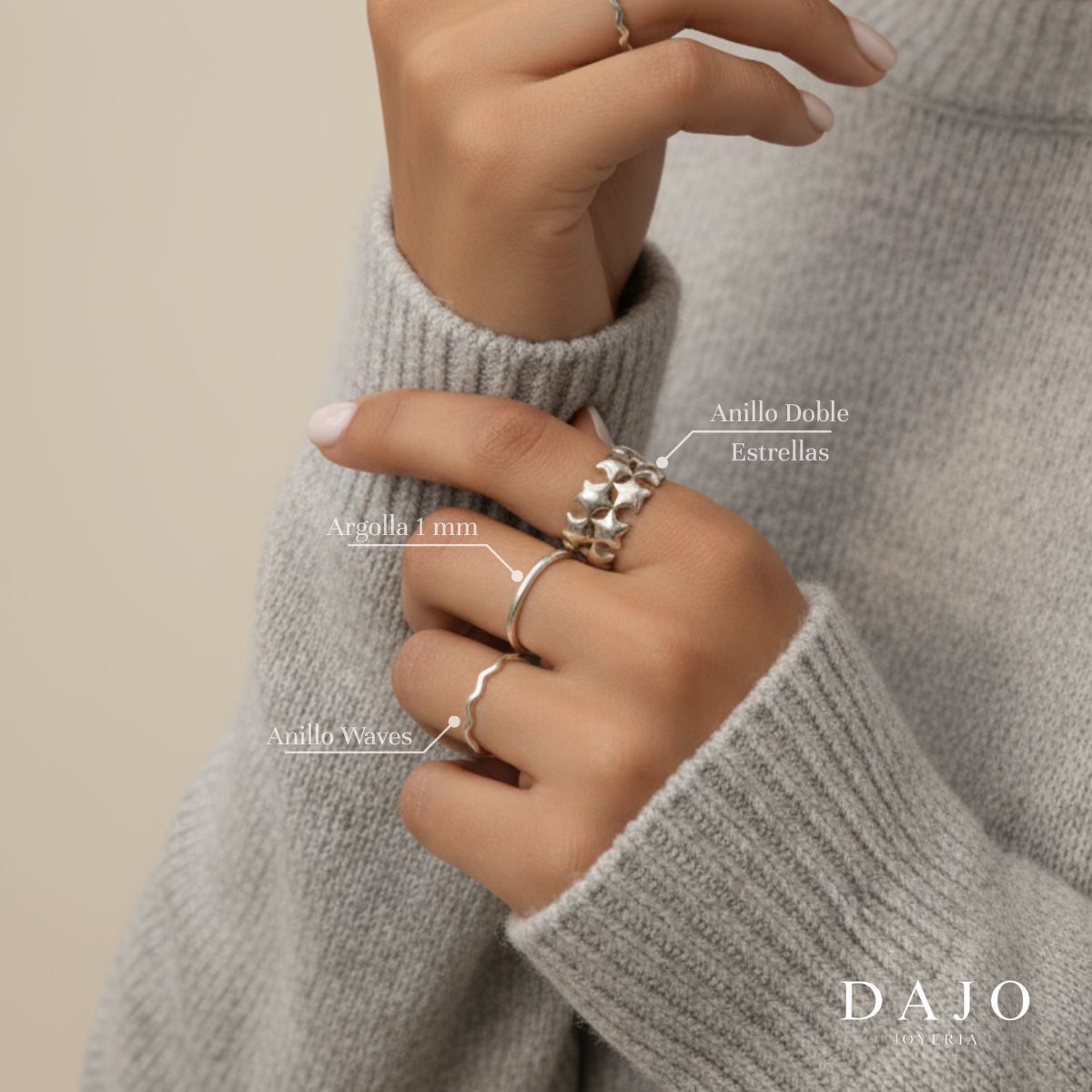 Anillo Argolla 1 mm