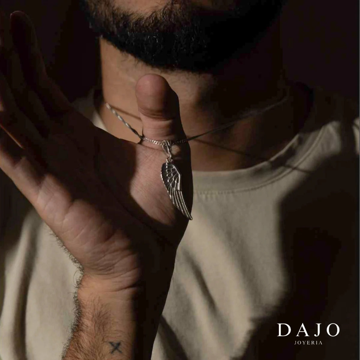 Dije Ala de Angel plata .925 - joyeria artesanal hecha a mano en Mexico | DAJO
