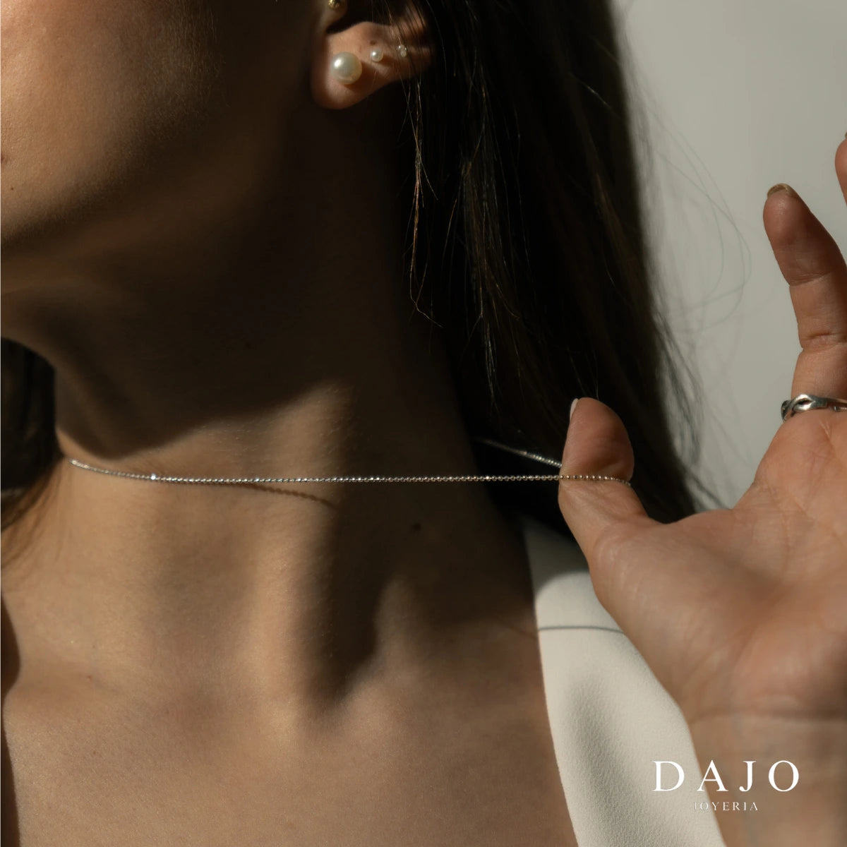 Cadena Bola 1mm plata .925 - regalo especial para el | DAJO Joyeria