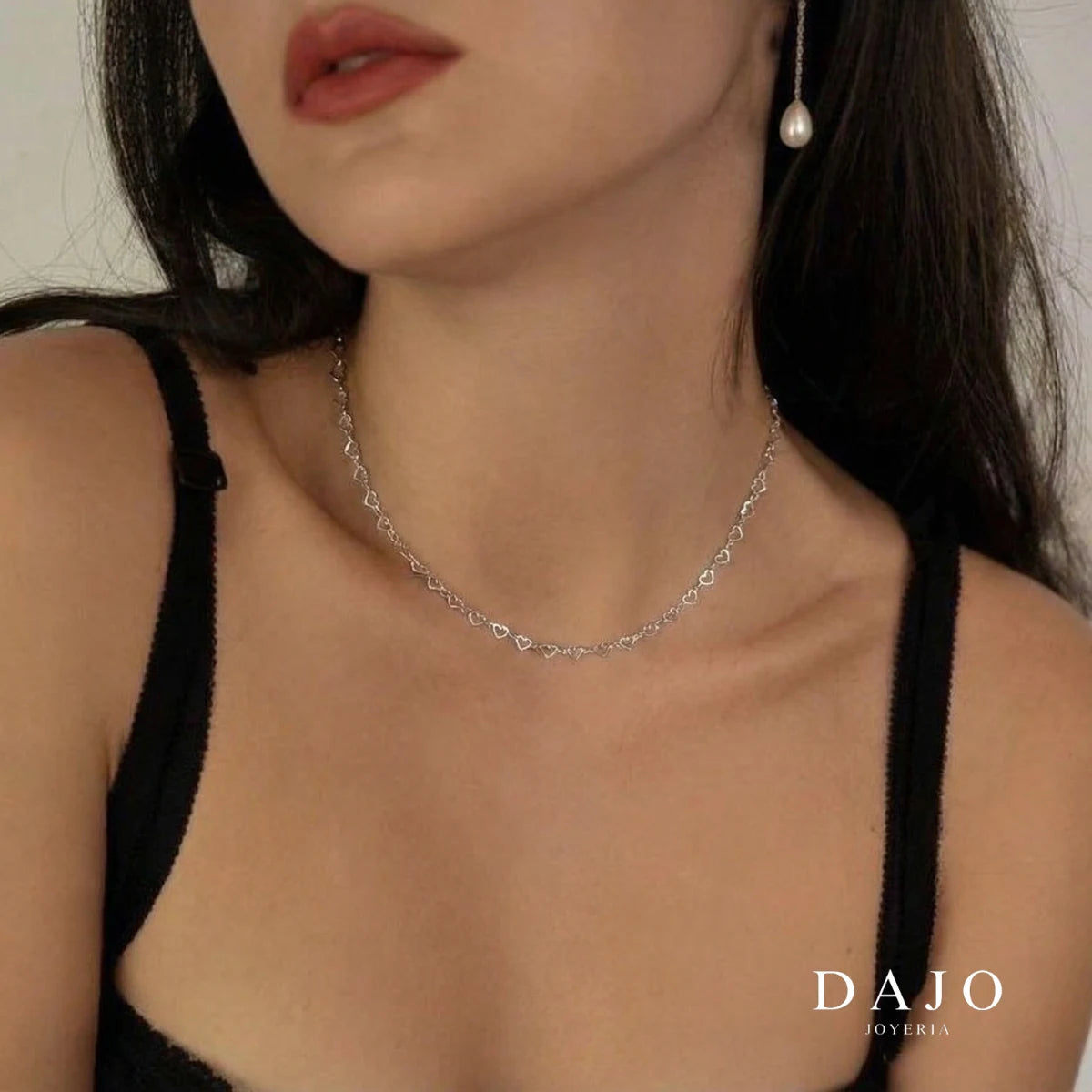 Cadena Corazones  2 mm plata .925 - regalo especial para el | DAJO Joyeria