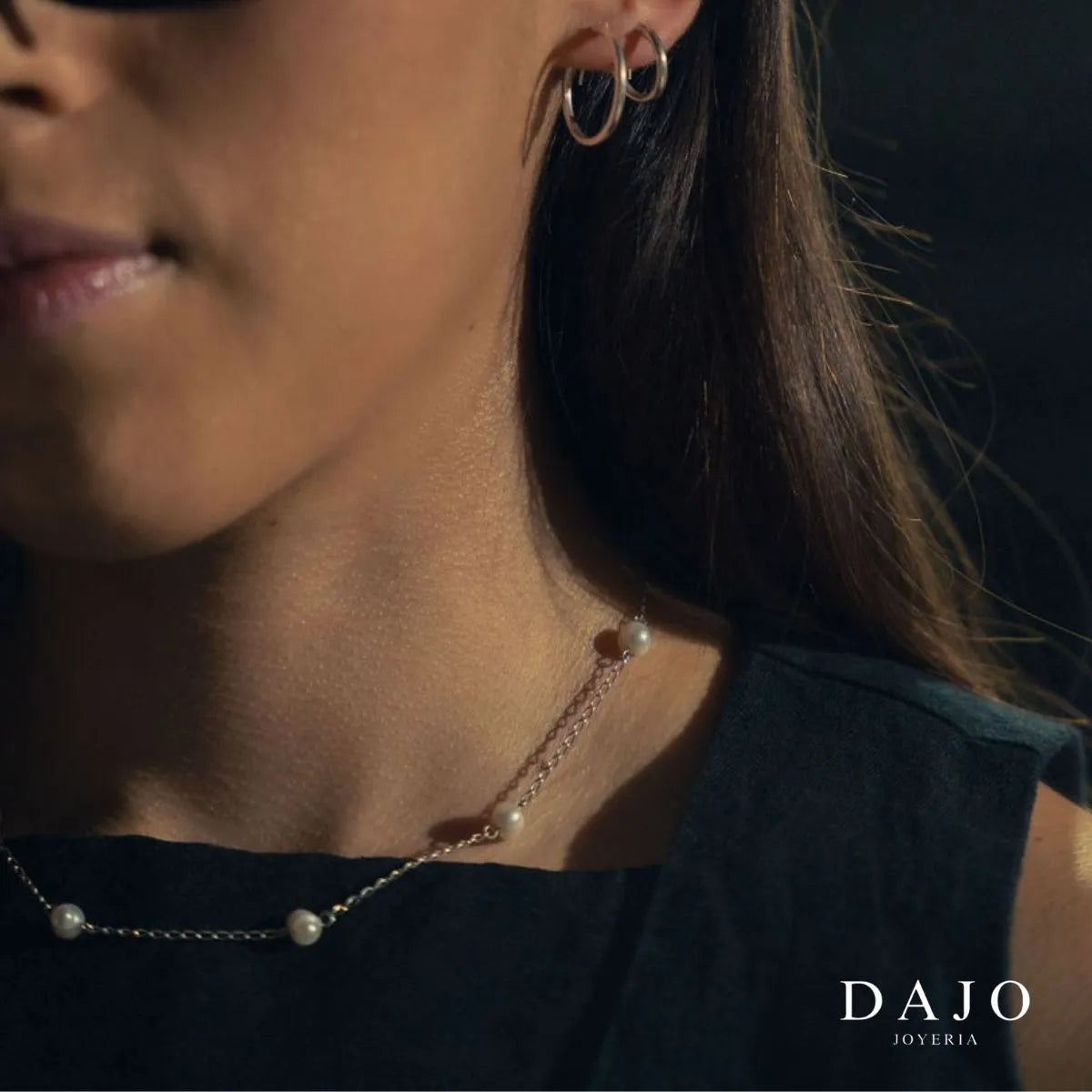Cadena de perlas plata .925 - regalo especial para el | DAJO Joyeria