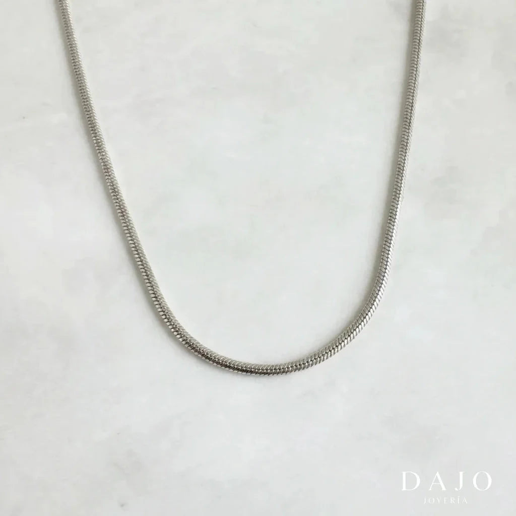 Cadena Serpiente 1 mm plata .925 - regalo especial para el | DAJO Joyeria