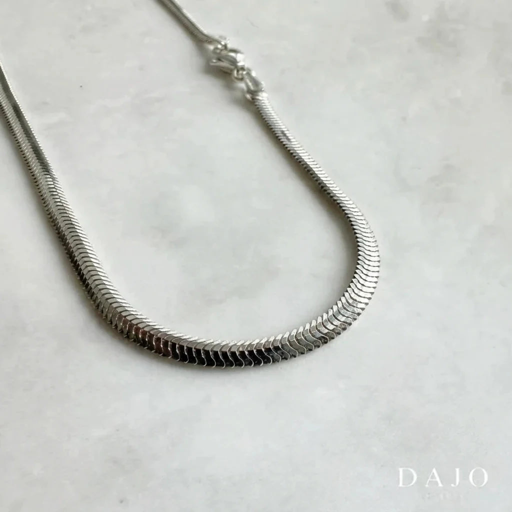 Cadena serpiente 3 mm plata .925 - regalo especial para el | DAJO Joyeria