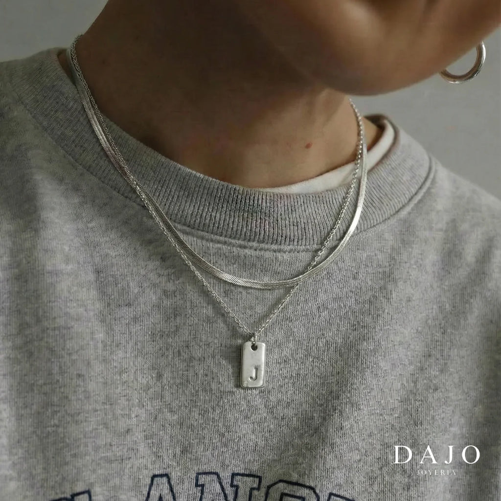 Dije Marco + Cadena plata .925 - regalo especial para el | DAJO Joyeria