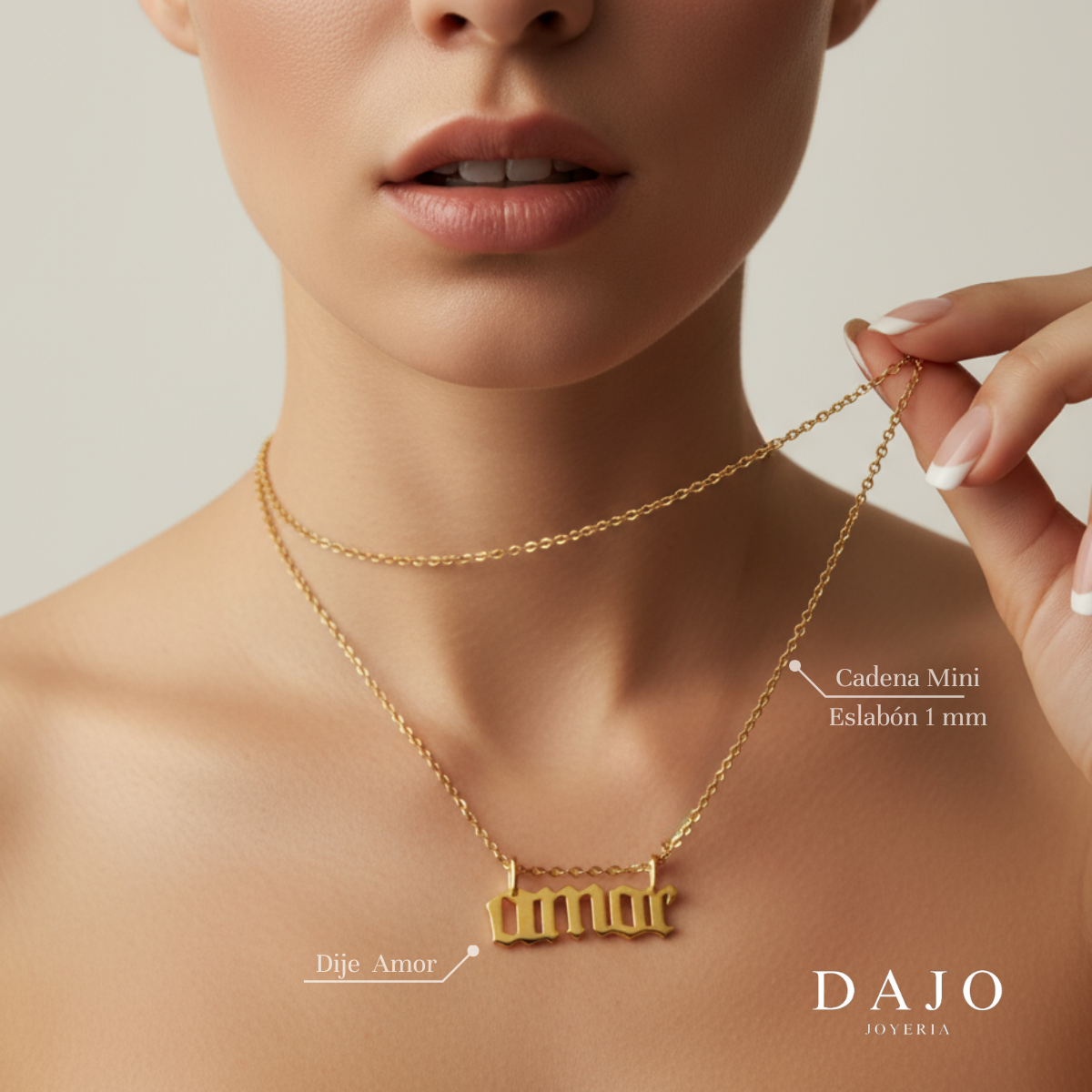 Dije Amor Oro Sólido