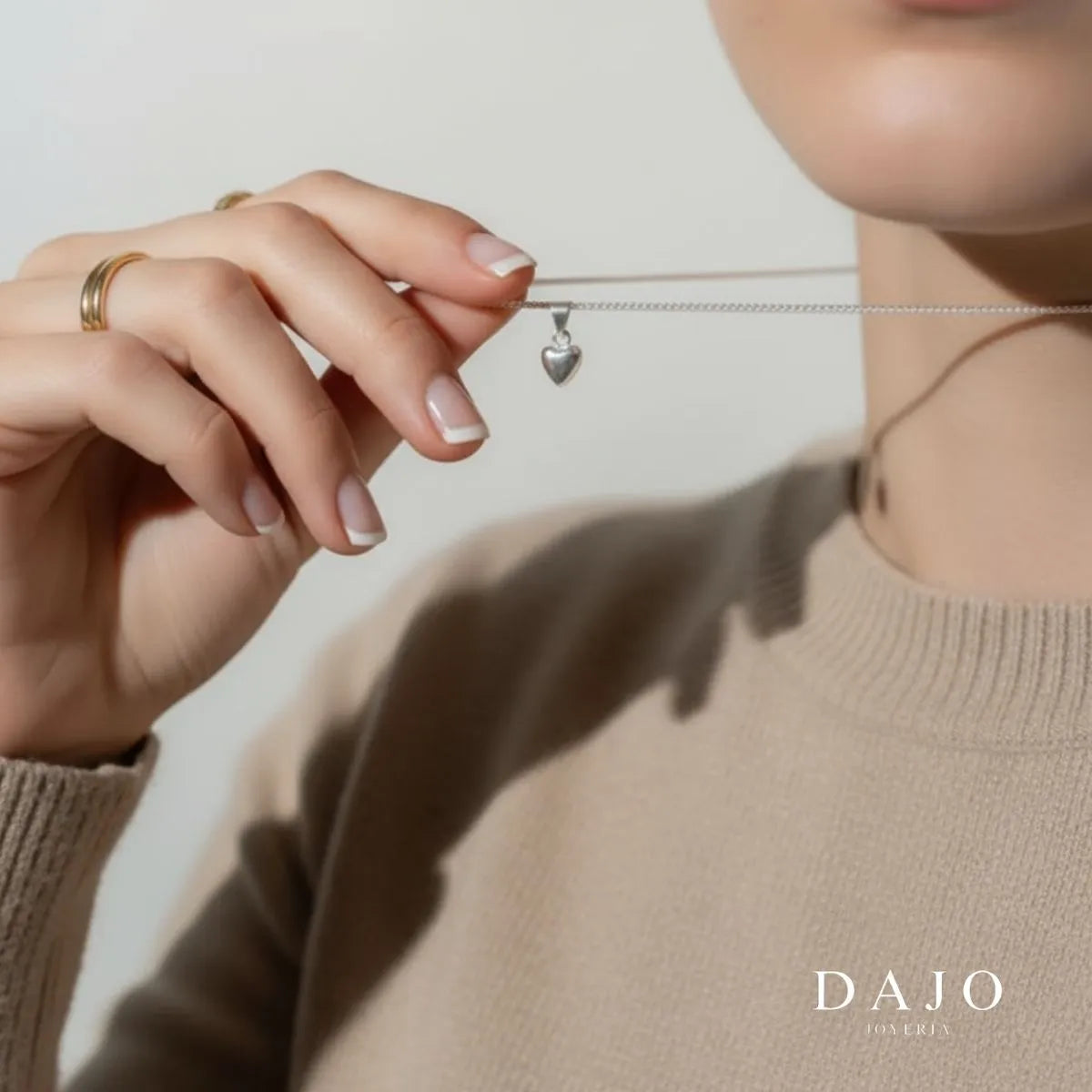 Dije Corazón Inflado plata .925 - joyeria artesanal hecha a mano en Mexico | DAJO