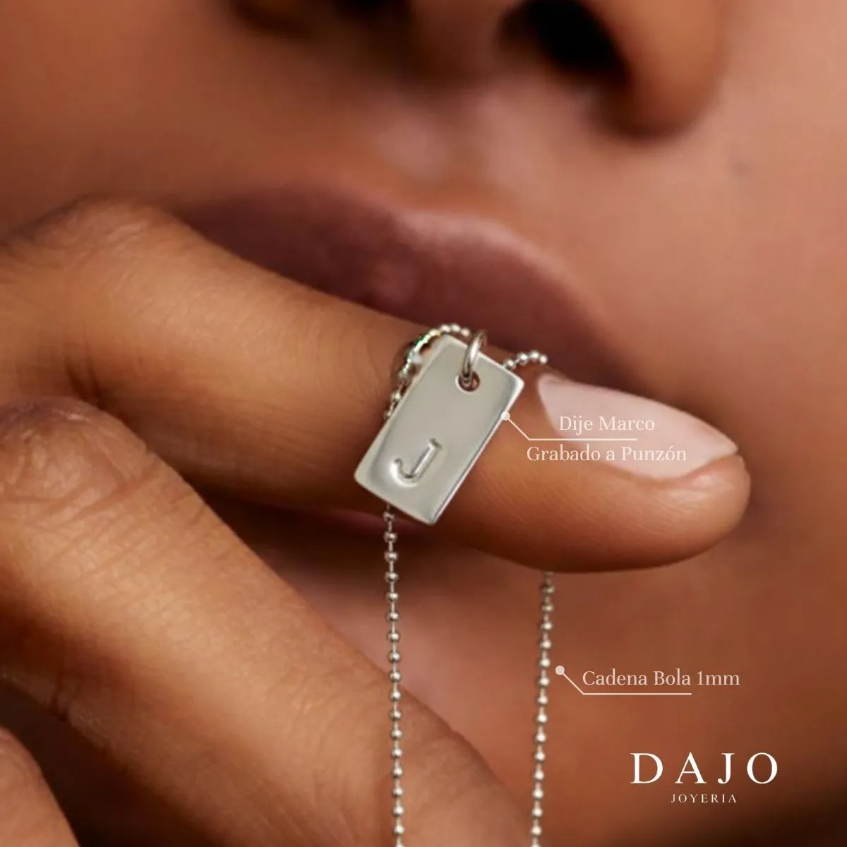 Cadena Bola 1mm plata .925 - regalo especial para el | DAJO Joyeria