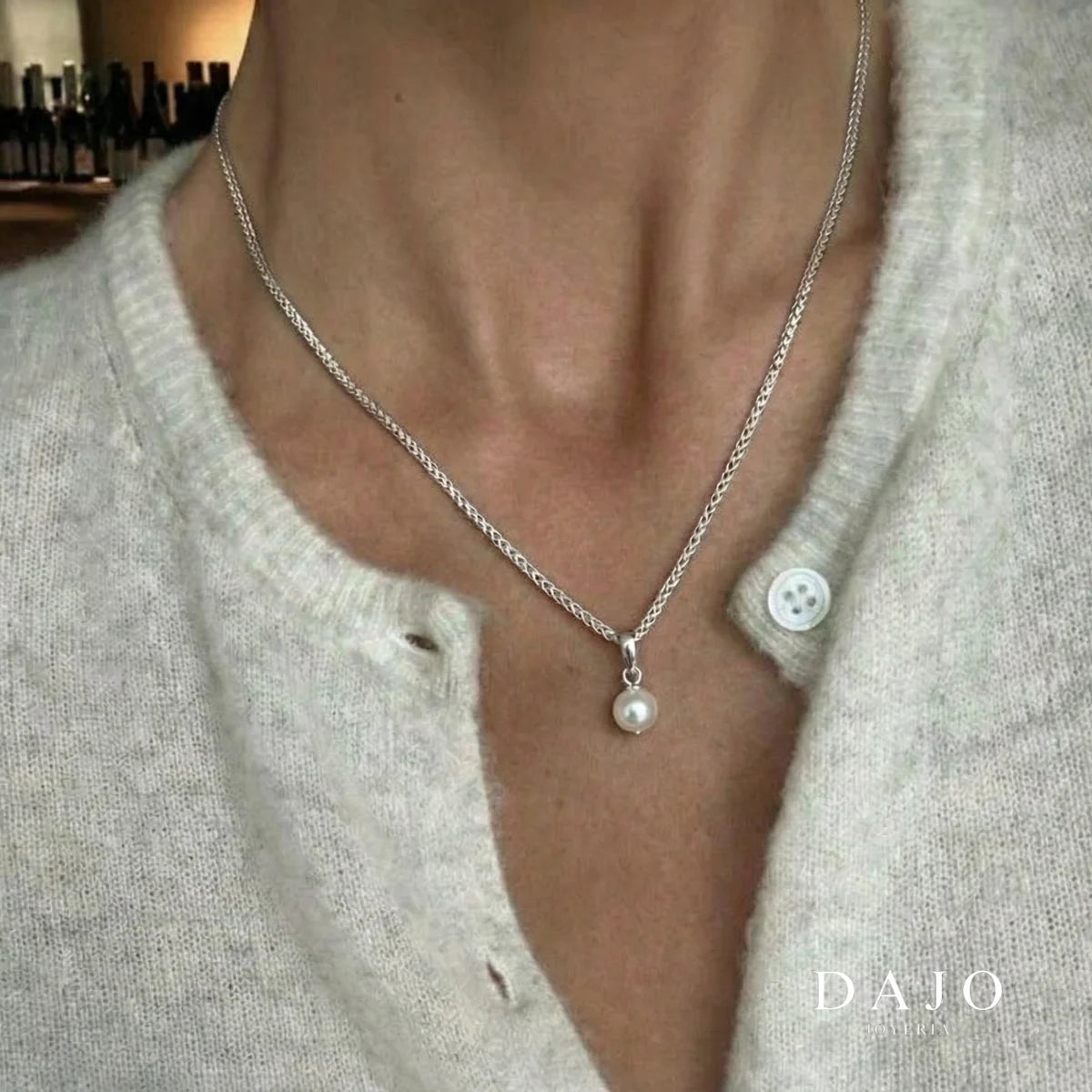 Cadena Tejida 2 mm plata .925 - regalo especial para el | DAJO Joyeria