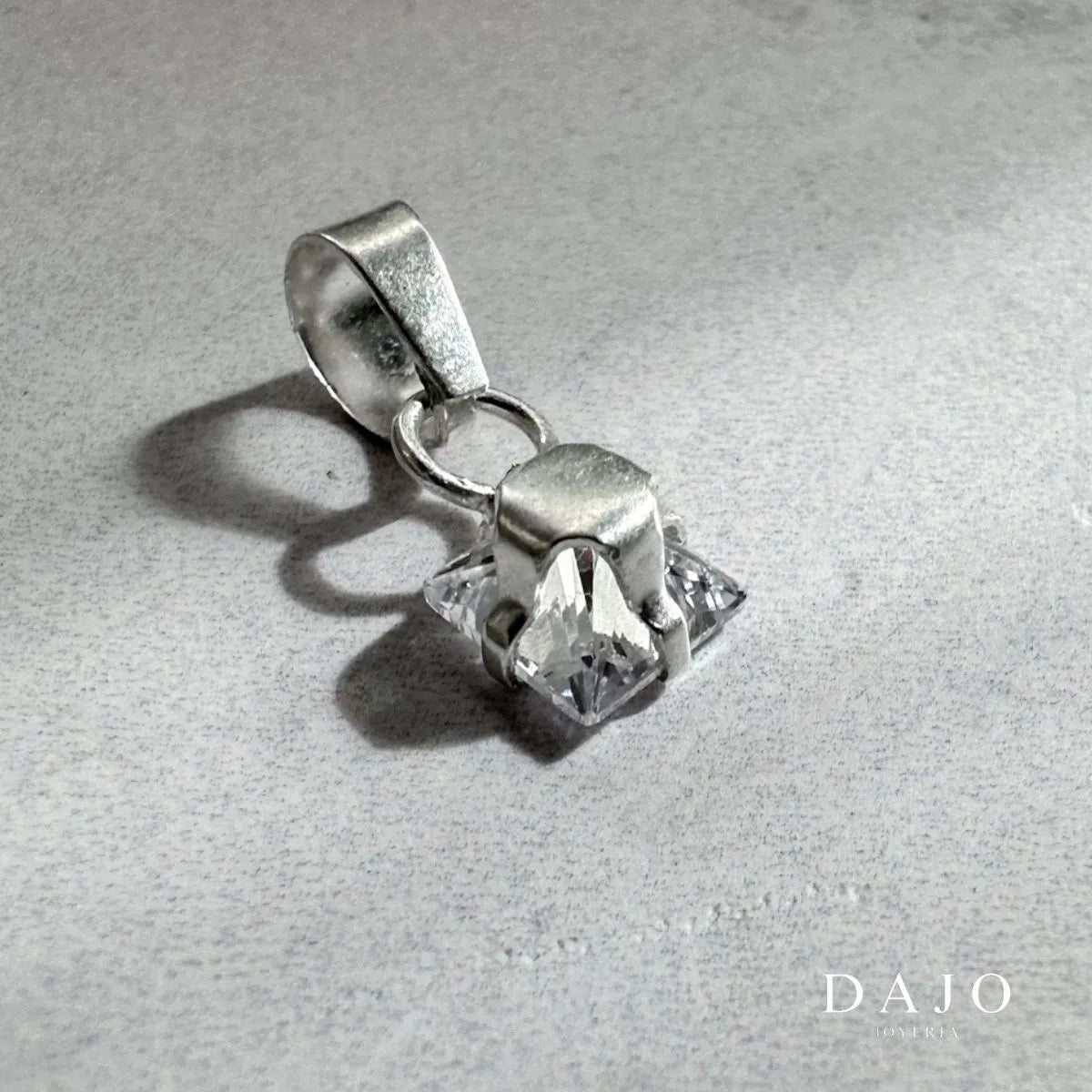 Dije Diamantado plata .925 - joyeria artesanal hecha a mano en Mexico | DAJO