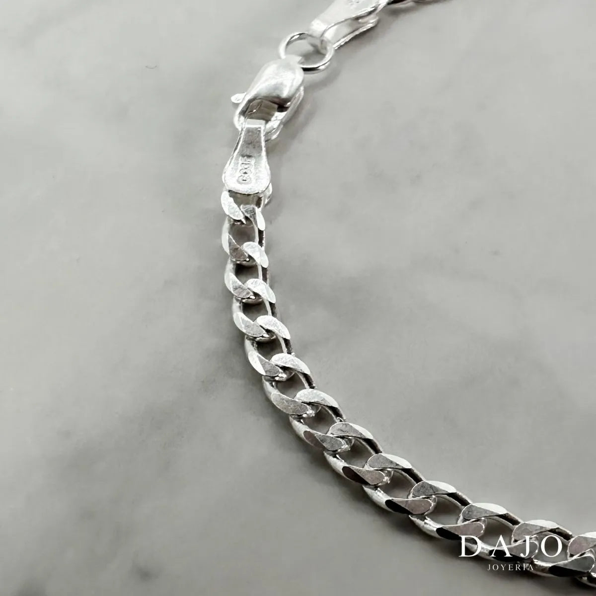 Pulsera Barbada 3 mm plata .925 - regalo especial para hombre o mujer | DAJO Joyeria