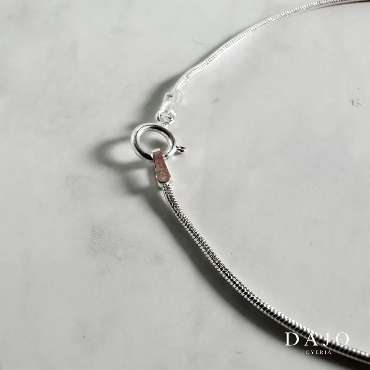 Pulsera Lazo 1mm plata .925 - regalo especial para hombre o mujer | DAJO Joyeria