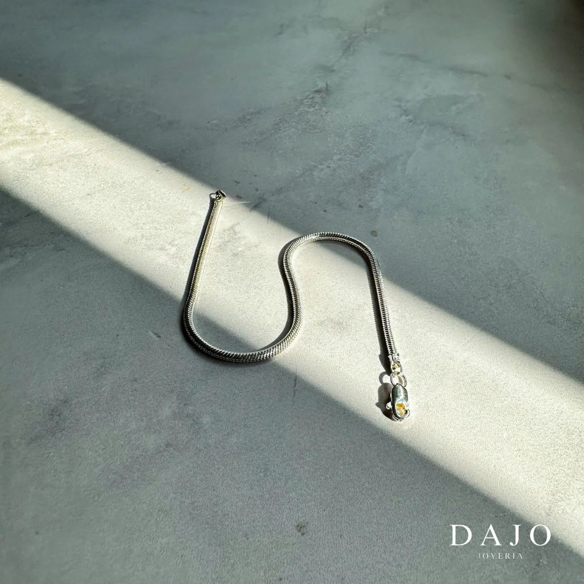 Pulsera Lazo 3 mm plata .925 - regalo especial para hombre o mujer | DAJO Joyeria