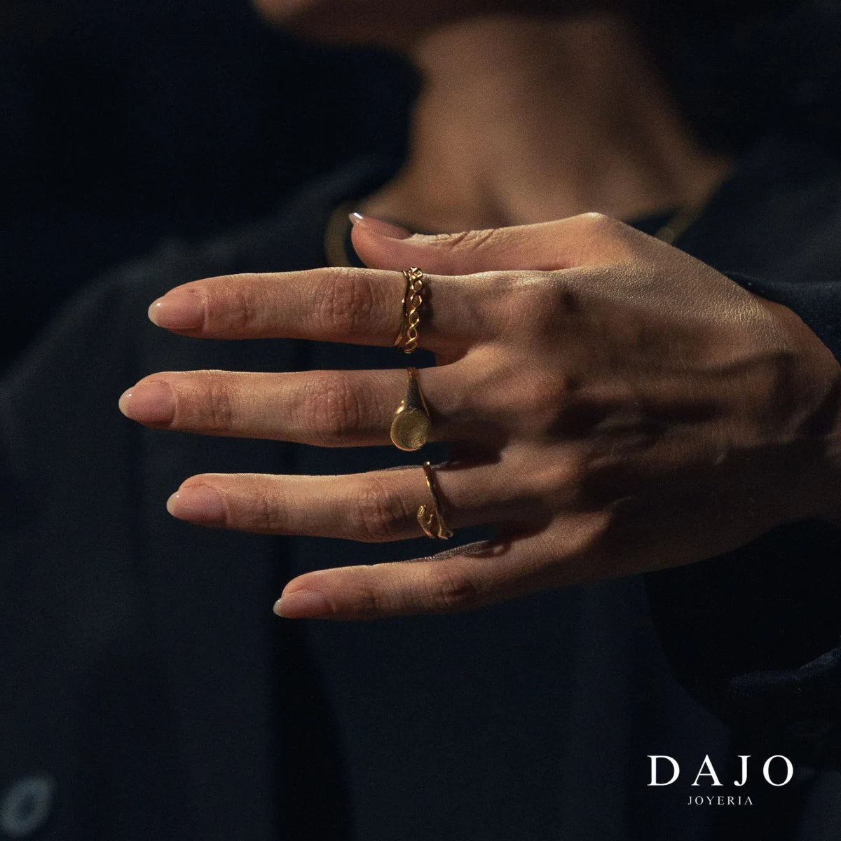 Anillo Abrazo / Apapacho Oro Sólido plata .925 - regalo para novia o mama | DAJO Joyeria