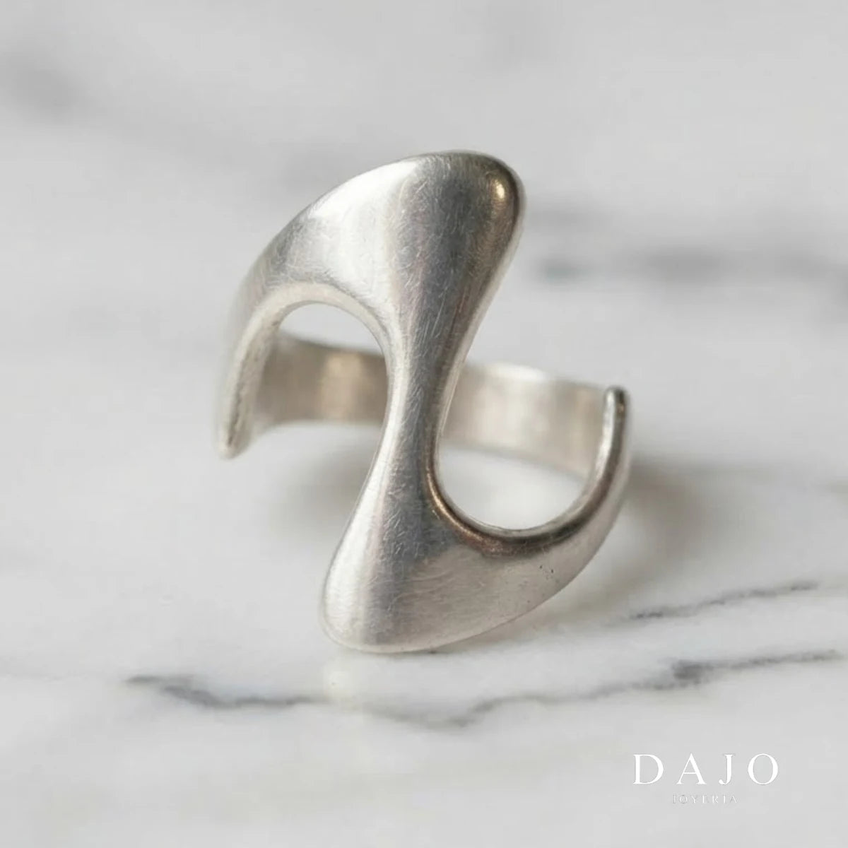 Anillo Sello S plata .925 - regalo para novia o mama | DAJO Joyeria
