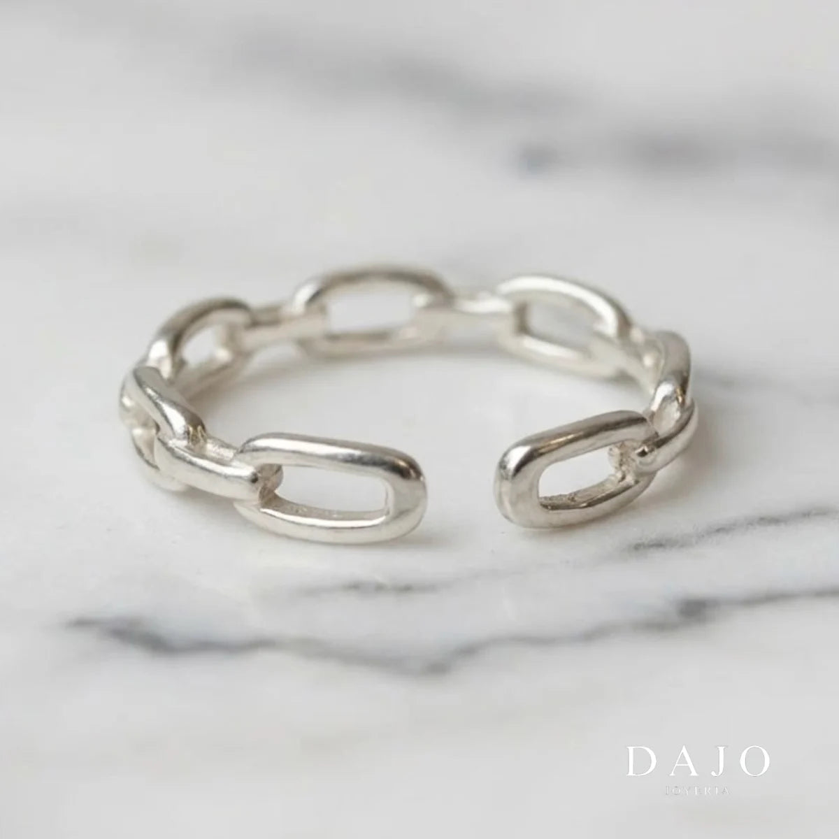 Anillo Cadena plata .925 - regalo especial para el | DAJO Joyeria