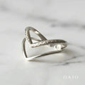 Anillo Doble V plata .925 - regalo para novia o mama | DAJO Joyeria