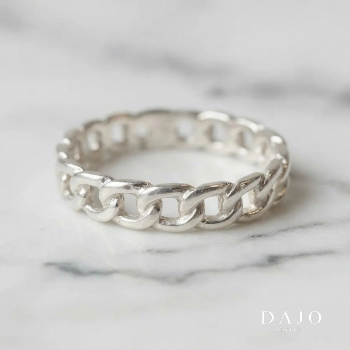 Anillo Encadenado plata .925 - regalo especial para el | DAJO Joyeria