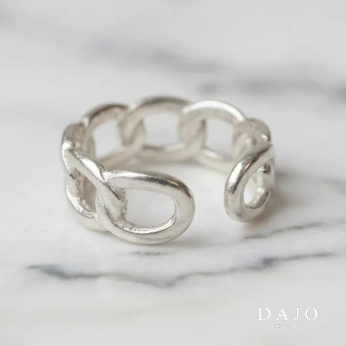 Anillo Eslabones plata .925 - regalo para novia o mama | DAJO Joyeria