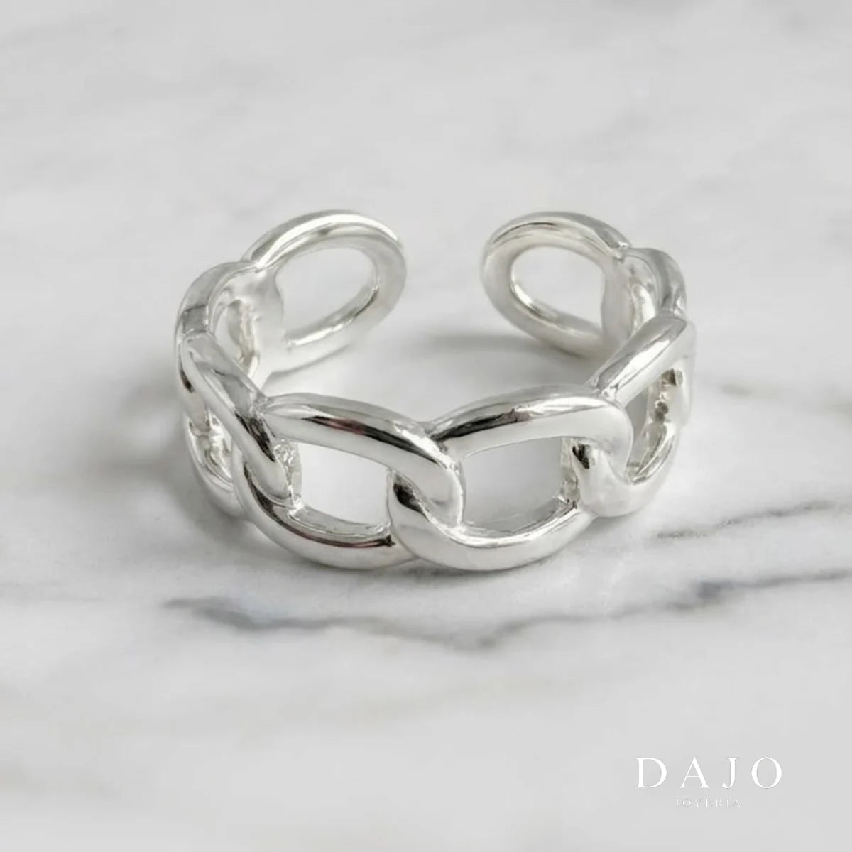 Anillo Eslabones plata .925 - regalo para novia o mama | DAJO Joyeria