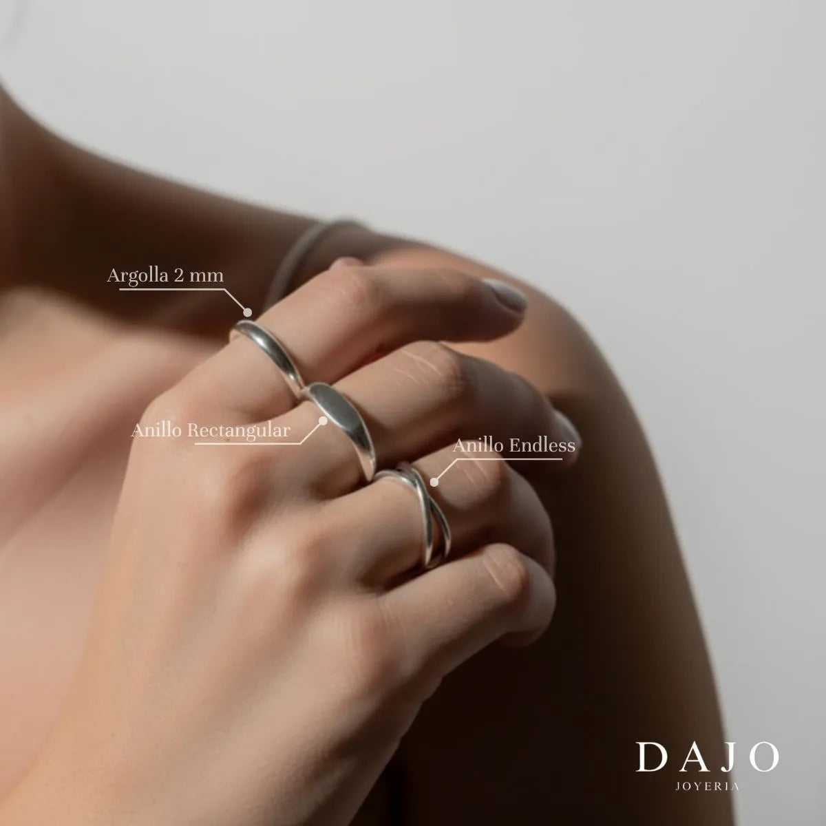 Anillo Argolla 2 mm plata .925 - regalo para novia o mama | DAJO Joyeria