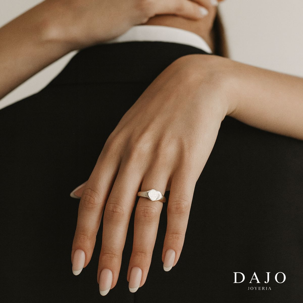 Kit Doble Anillo Huella Corazón