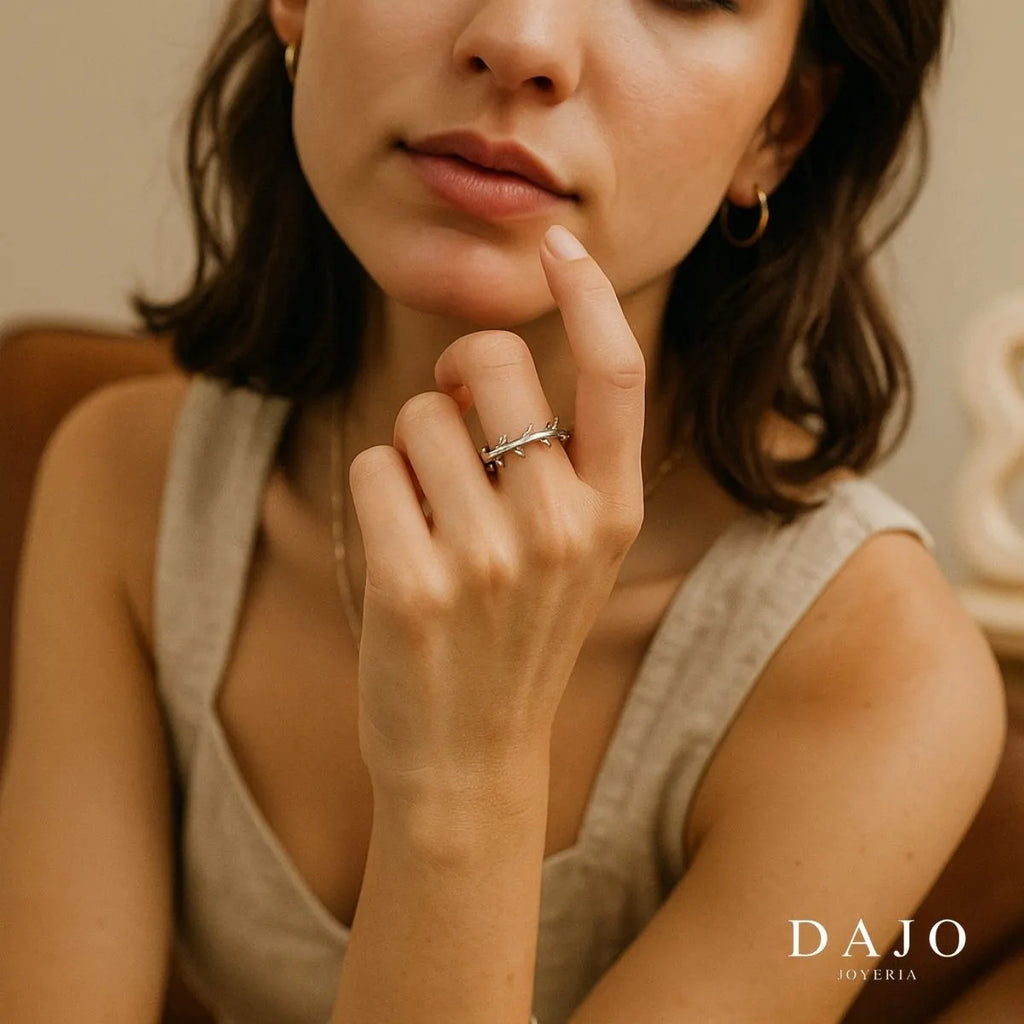 Anillo Olivo plata .925 - regalo para novia o mama | DAJO Joyeria