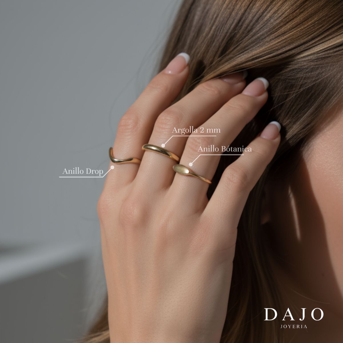 Anillo Botánica (Oro Vermeil)