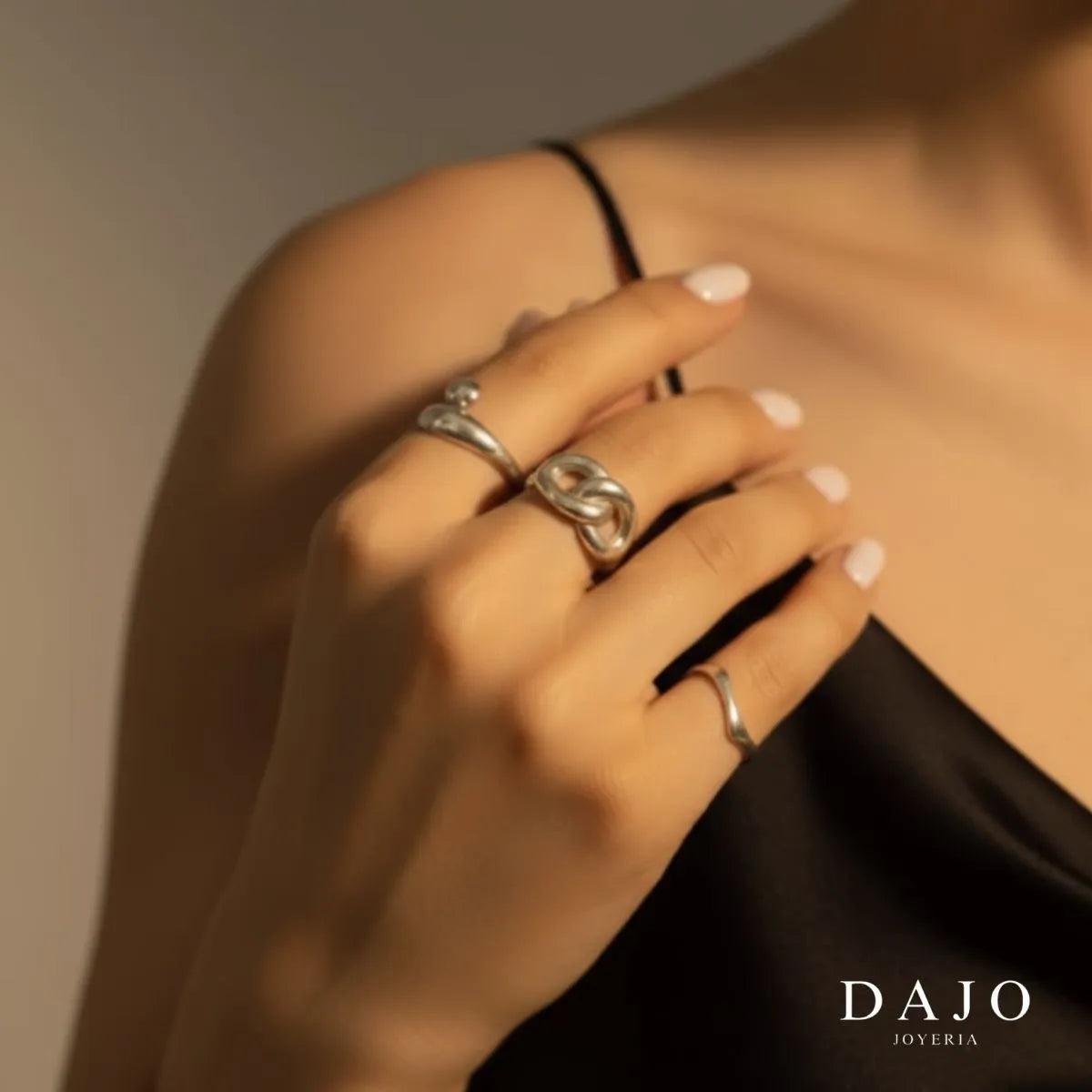 Anillo Chunky Encadenado plata .925 - regalo especial para el | DAJO Joyeria