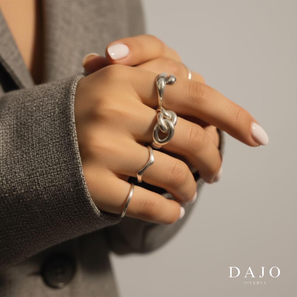 Anillo Chunky Encadenado