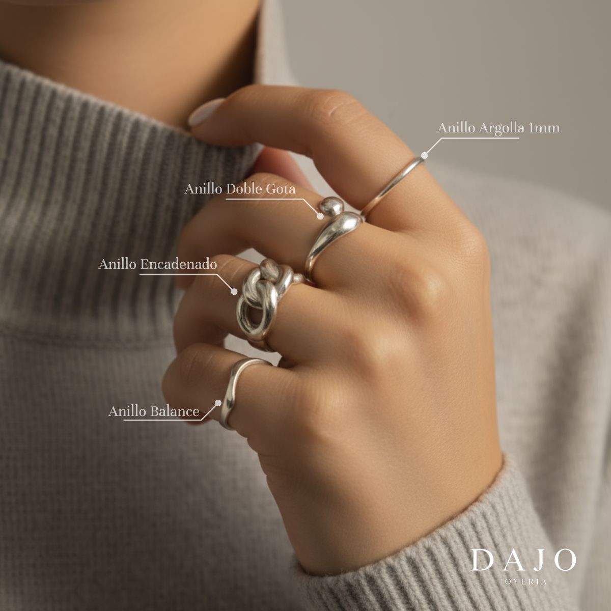 Anillo Doble gota