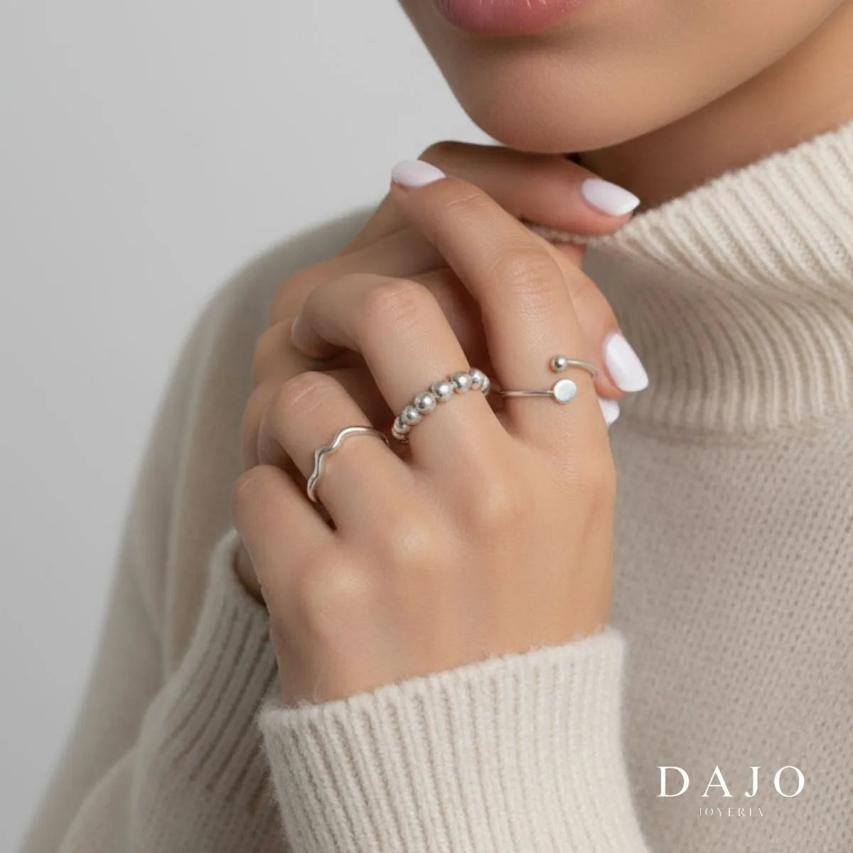 Anillo Punto y Coma plata .925 - regalo para novia o mama | DAJO Joyeria