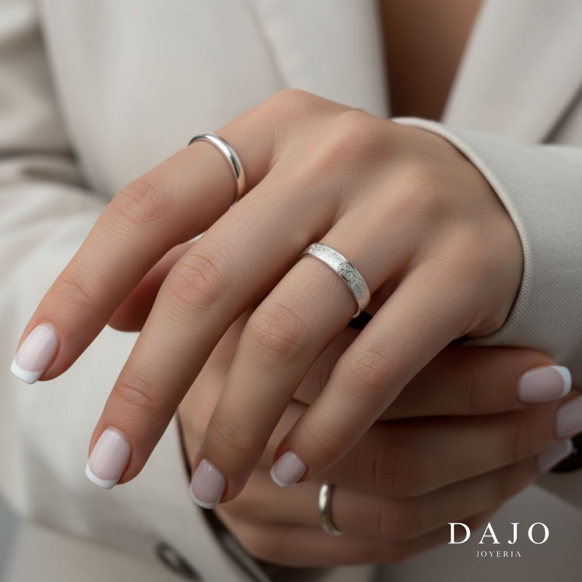 Kit Doble Anillo Huella Argolla