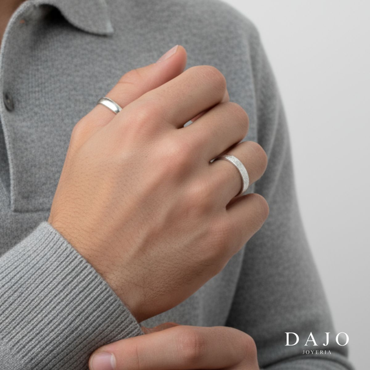 Kit Doble Anillo Huella Argolla