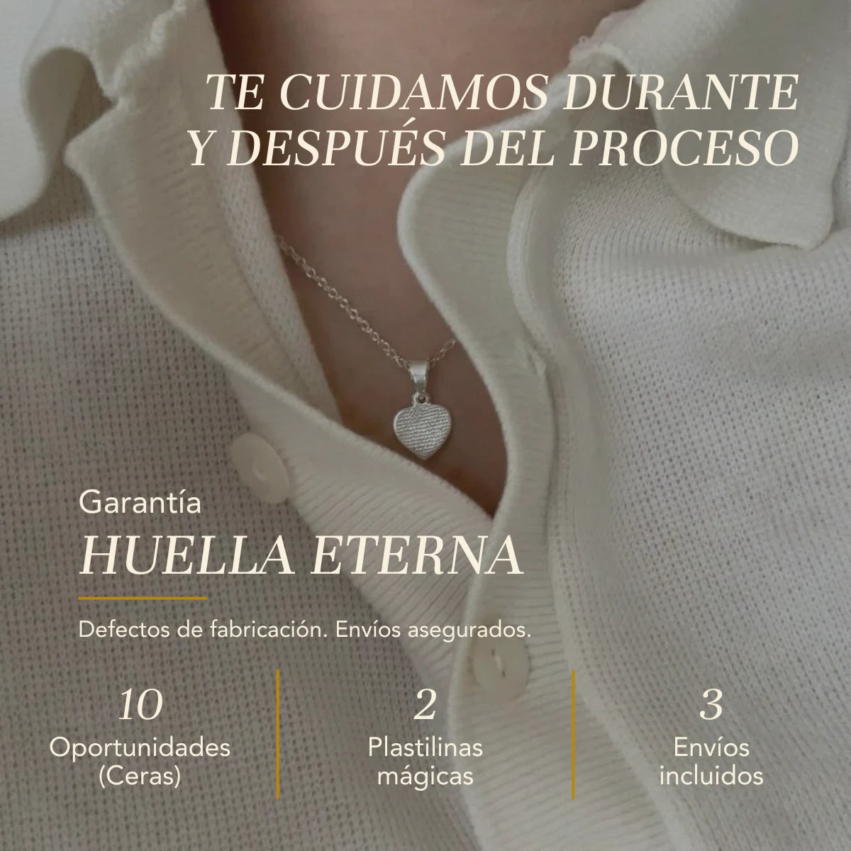 Garantía Huella Eterna de por vida: 10 ceras, 2 plastilinas mágicas y 3 envíos incluidos [v2]