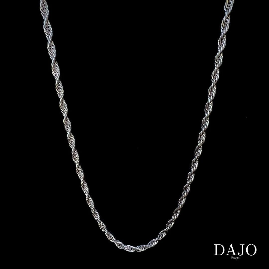 Cadena Torzal 3 mm plata .925 - regalo especial para el | DAJO Joyeria