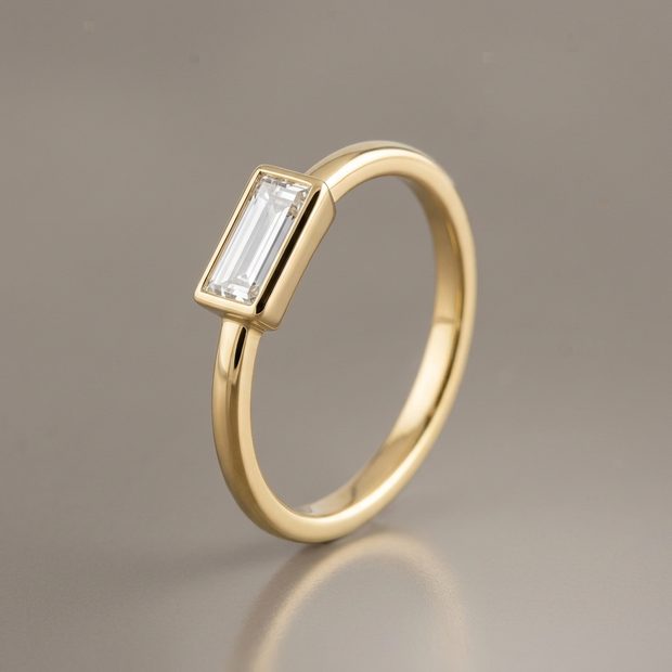 Diamante corte baguette